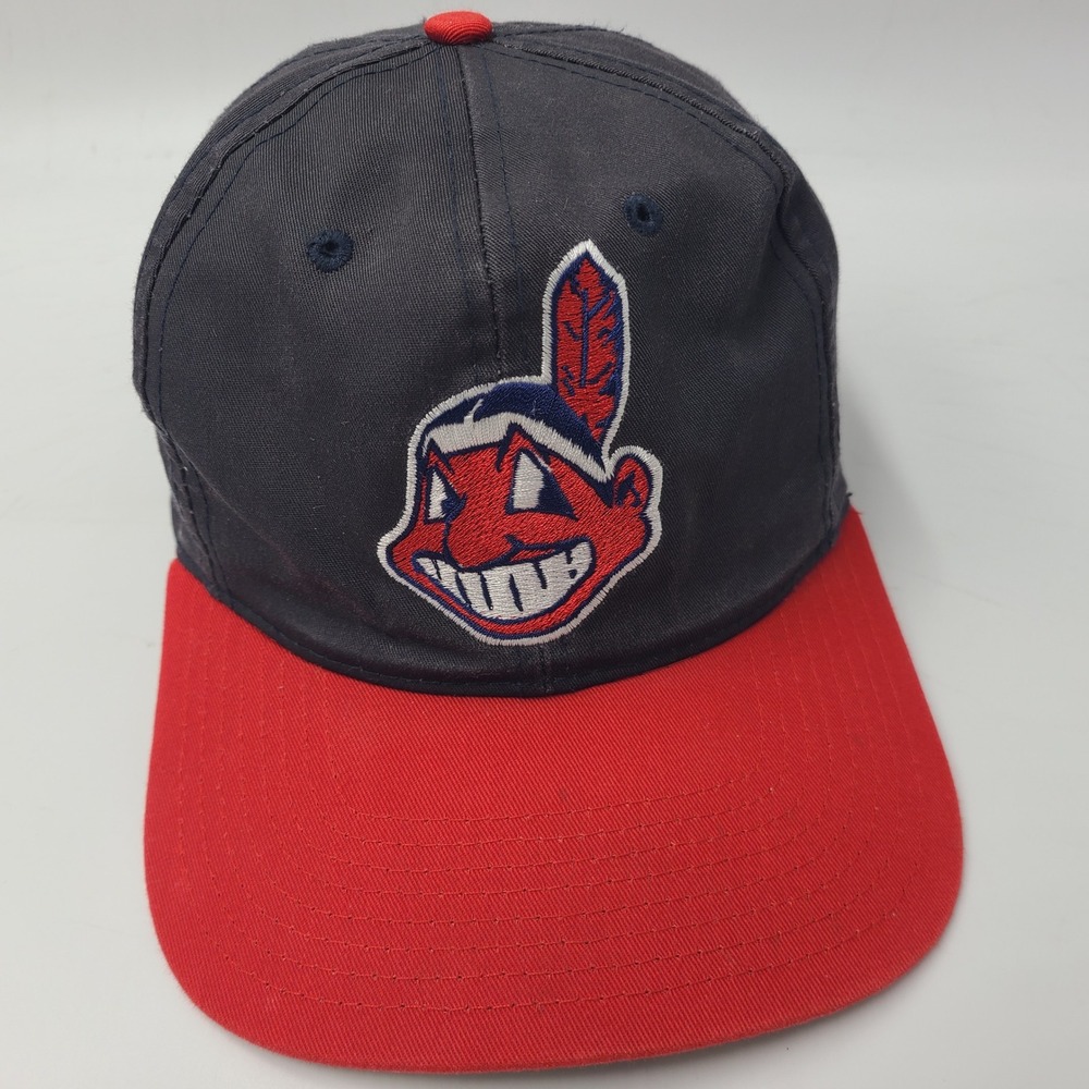 Vintage Cleveland Indians Hat Snapback (Fits Small) Twins Enterprise Chief Wahoo